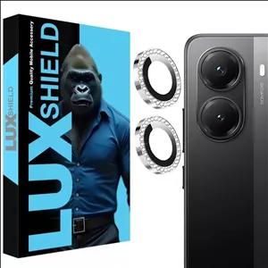 محافظ لنز دوربین فلزی لوکس شیلد مدل نگین دار مناسب برای گوشی موبایل شیائومی POCO X7 Pro