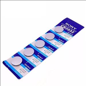 باتری سکه ای سونی مدل CR2032 بسته ۵ عددی