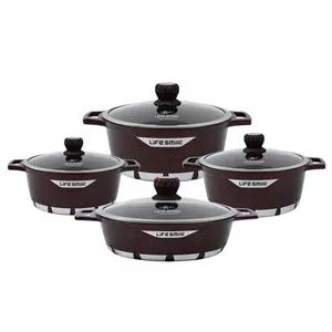 سرویس پخت و پز 8 پارچه لایف اسمایل مدل FLCM8-B