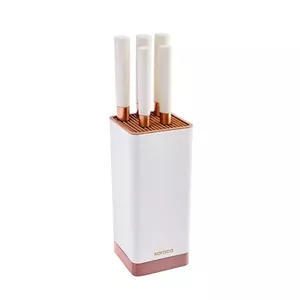 سرویس چاقو 6 پارچه کاراجا مدل  Skycut 6 Parça Standlı Satırlı Bıçak Seti Krem