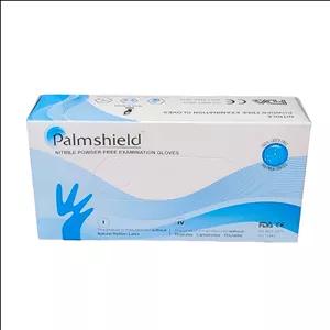 دستکش نیتریل غیر پودری پالم شیلد مدل 01M سایز متوسط (M) بسته 100 عددی