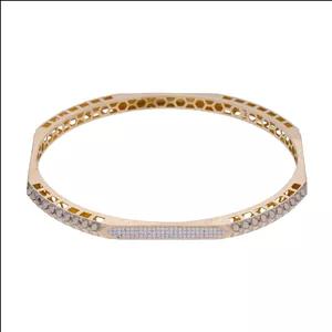 النگو طلا کم اجرت 18 عیار زنانه مایا ماهک مدل MB1739 سایز 2