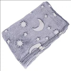 پتو مسافرتی 2 نفر ویراگیتا مدل شبنماماه و ستاره سایز 220x200 سانتی‌متر