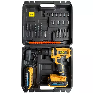 دریل پیچ گوشتی شارژی سه نظام 10 میلیمتری 198 ولت جاب مدل  JB-198 Custom Package مجموعه 45 عددی