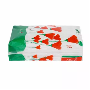 دستمال کاغذی 100 برگ 2 لایه پیونی مدل 8024 