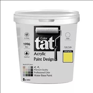 رنگ زرد فسفری مات اکرولیک تات کد 0560-g70y حجم 4 لیتر