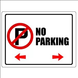 تابلو هشدار مدل پارک ممنوع کد 001