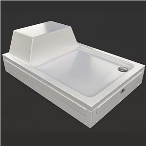 زیردوشی آدمیرال مدل صندلی دار کنج راست