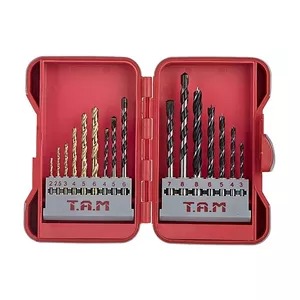 مته چوب و فلز و الماسه تام مدل AJ-W/M/A-123074 مجموعه 16 عددی 