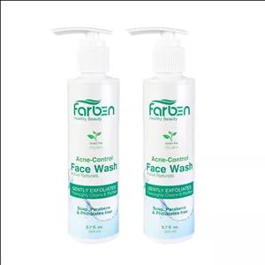 ژل شست‌وشوی  صورت فاربن مدل چای سبز مناسب برای پوست چرب حجم 200 میلی لیتر مجموعه دو عددی