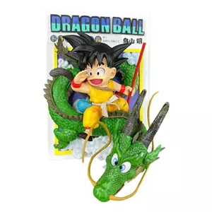 فیگور گوکو کودک دراگون بال مدل Shenron 3D Diorama Dragon Ball، دیورامای سه‌بعدی با شنرون و پس‌زمینه مانگا، ارتفاع 29 سانتی‌متر