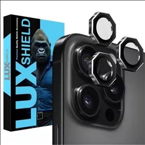 محافظ لنز دوربین فلزی لوکس شیلد مدل هشت ضلعی مناسب برای گوشی موبایل اپل IPhone 14 Pro / 14 Pro Max