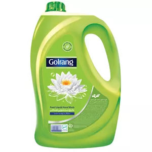 مایع دستشویی سبز گلرنگ مدل LG با رایحه گل حجم 3.5 لیتر