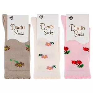 جوراب ساق بلند بچگانه دیمیتری مدل DM2-6 مجموعه 3 عددی