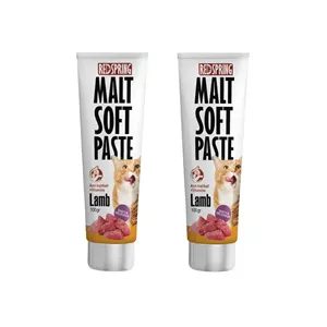 خمیر مالت گربه رداسپرینگ مدل Malt Soft Paste Lamb با طعم گوشت بره بسته 2 عددی
