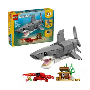 لگو 379 تکه سری Creator 3-in-1 مدل Fierce Shark with a Treasure Chest کد 31381