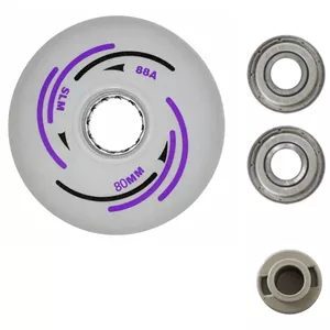 چرخ اسکیت مدل LED80RGB به همراه بوش و بلبرینگ