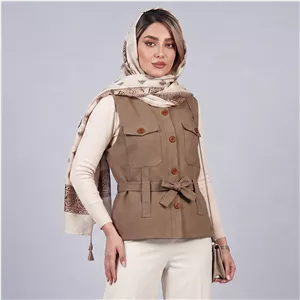 جلیقه رسمی زنانه کرپ بهنام کریمی مدل لونا