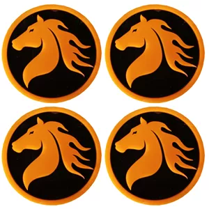 درپوش رینگ خودرو مدل HORSE&WIND Y-COL PLUS مناسب برای دنا بسته 4 عددی