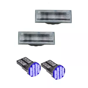 چراغ پلاک خودرو قطعه سازان کبیر مدل EK-PRIDE132BLU-3010366 مناسب برای پراید 132 به همراه لامپ مجموعه 4 عددی