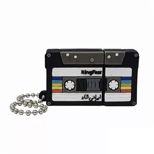 فلش مموری کینگ فست طرح نوار کاست قدیمی مدل Tape OB-10 ظرفیت 32 گیگابایت با رابط USB 3.0