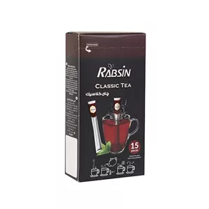 چای سیاه ساشه‌ای کلاسیک رابسین بسته 15 عددی