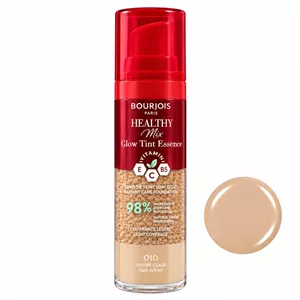 کرم پودر 10 Spf بورژوا مدل Healthy Mix Glow Tint Essence شماره 10 مناسب برای انواع پوست حجم 30 میلی‌لیتر