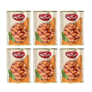 کنسرو لوبیا چیتی با سس گوجه فرنگی  پتراکو - 400 گرم مجموعه 6 عددی