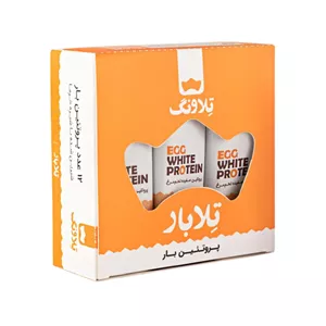 پروتئین بار سفیده تخم مرغ تلاونگ با طعم بادام زمینی - 540 گرم بسته 12 عددی