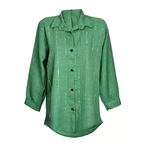 مانتو شومیزی زنانه مدل نگین دار 858