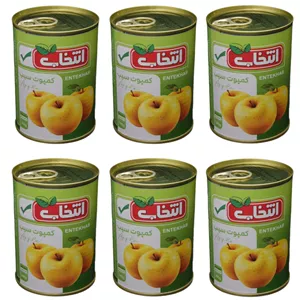 کمپوت سیب انتخاب - 380 گرم بسته 6 عددی