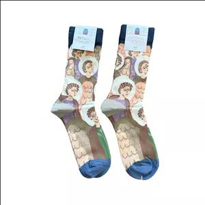 جوراب ساق بلند زنانه مدل هنری ماکسیائو طرح سران مشهور