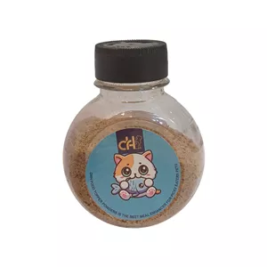 پودر طعم دهنده غذای سگ و گربه دکتر اچ مدل طعم ماهی وزن 80 گرم