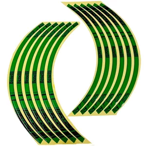 پد برچسب دور رینگ موتور سیکلت وارون مدل W-20-GREN مناسب برای بنلی بسته 12 عددی 