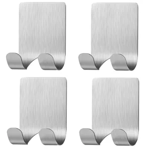 آویز حوله لوبیک مدل استیل بسته 4 عددی