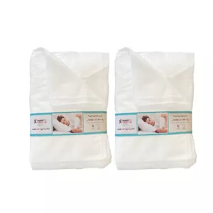 سرویس ملحفه یکبار مصرف جانان طب مدل مسافرتی تکنفره خوشخواب دو تکه مجموعه 2 عددی