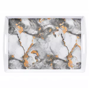 سینی دسته دار مهروز مدل 9993 مرمر سایز 25×37 سانتی متر