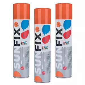 اسپری رنگ نارنجی براق سانفیکس کد Shine-O-300 حجم 300 میلی لیتر مجموعه 3 عددی 