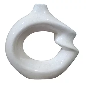 گلدان سرامیکی مدل دوناتی پیچی