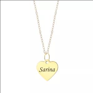 گردنبند طلا 18 عیار زنانه لیردا مدل اسم سارینا 20203 