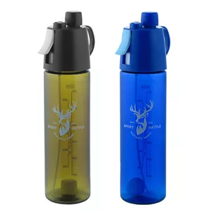 قمقمه اسپری دار مدل ورزشی گنجایش 0.6 لیتر بسته 2 عددی