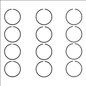 رینگ پیستون رینگ خودرو پارس مدل RKP-0.75mm مناسب برای پراید یورو 2 بسته 12 عددی