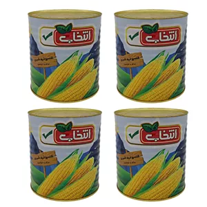 کنسرو ذرت شیرین انتخاب - 2700 گرم بسته 4 عددی