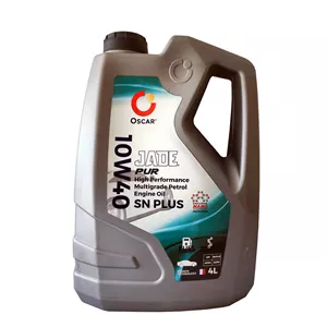 روغن موتور خودرو توربوشارژ، هیبریدی، تنفس طبیعی، بنزینی اسکار مدل JADE PUR  SN PLUS 10W-40 حجم 4 لیتر