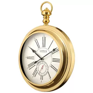 ساعت دیواری عقربه‌ای با نشانگر رومی لوتوس مدل M-4031-GOLD
