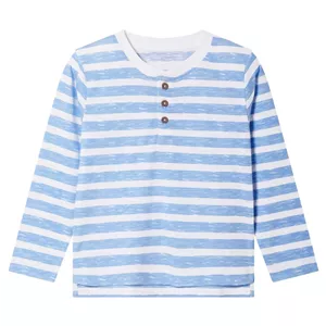 تی‌شرت آستین بلند پسرانه لوپیلو مدل راه راه سه دکمه