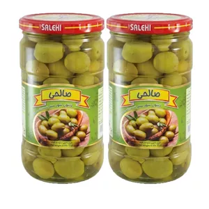 زیتون شور سبز ویژه هسته دار صالحی - 650 گرم مجموعه 2 عددی