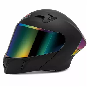 کلاه کاسکت فک متحرک استیل برد مدل SB21 BLACK به همراه طلق اضافه رنگی