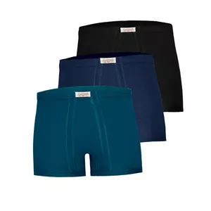 شورت مردانه پنبینه مدل پادار کلاسیک صادراتی بسته 3 عددی