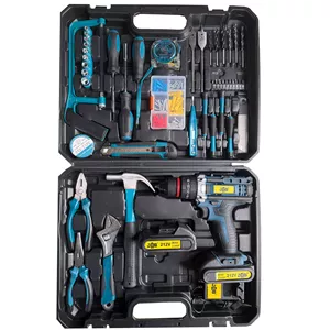 مجموعه 199 عددی دریل پیچ گوشتی چکشی شارژی 10 میلی متری 212 ولت جاب مدل JB-212 INSERT NEW